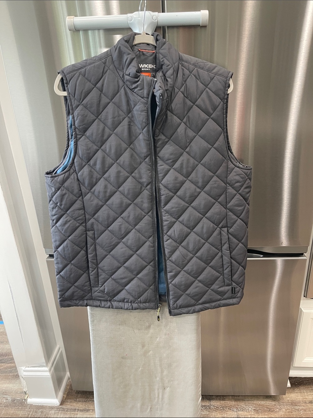 Hawke & Co Quilted Charcoal Gray Men's Vest